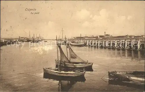 Ostende Flandre Le Port Bateau de peche Kat. 