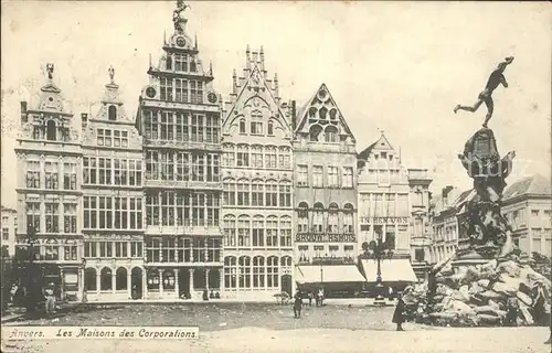 Anvers Antwerpen Maisons des Corporations Monument Kat. 