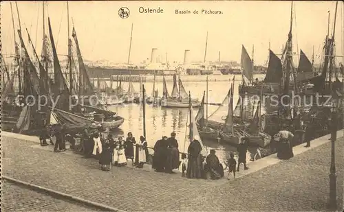 Ostende Flandre Bassin de Pecheurs Fischereihafen Kat. 