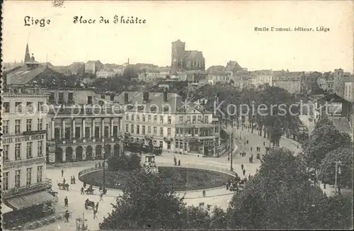 Liege Luettich Place du Theatre Kat. Luettich