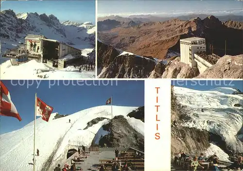 Titlis Engelberg Bergstation Restaurant Terrasse / Engelberg /Bz. Obwalden