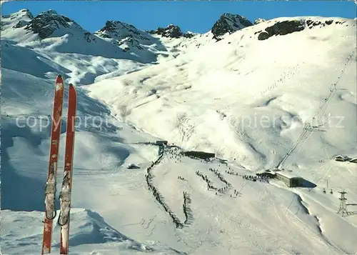 Celerina Marguns Skigebiet Marguns mit Trais Fluors und Corviglia Kat. Celerina