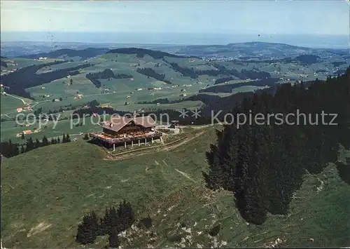 Schoenengrund AR Berggasthaus Hochhamm mit Bodensee Fliegeraufnahme Kat. Schoenengrund