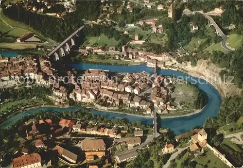 Fribourg FR Vue aerienne Kat. Fribourg FR