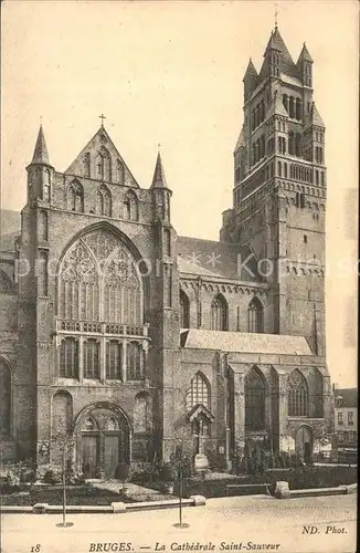 Bruges Flandre Cathedrale Saint-Sauveur /  /