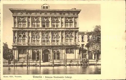 Venezia Venedig Palazzo Vendramin Calergi Kat. 