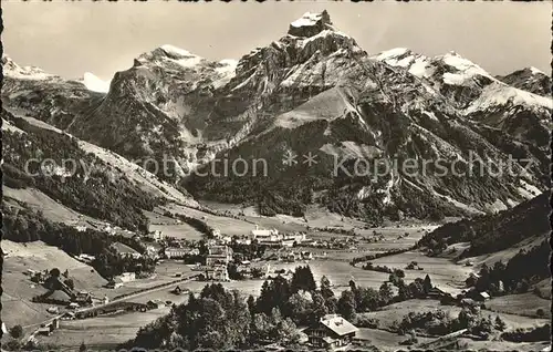 Engelberg OW mit Rotstock und Hahnen Kat. Engelberg