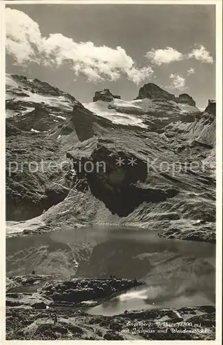 Engelberg OW Truebsee mit Jochpass und Wendenstoecke Kat. Engelberg