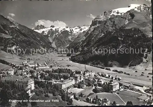 Engelberg OW mit Spannoerter und Titlis Kat. Engelberg