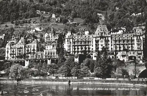 Territet Montreux Grand Hotel et Hotel des Alpes / Montreux /Bz. Vevey