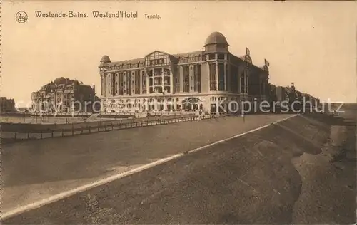 Westende Bains Westend Hotel Tennis Kat. 