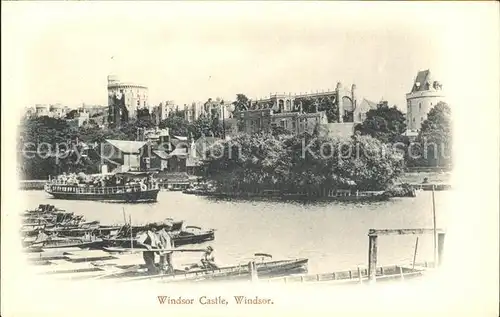 Windsor Castle General view Ferry Boat Kat. City of London