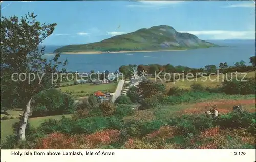 Isle of Arran Holy Isle from above Lamlash Kat. United Kingdom
