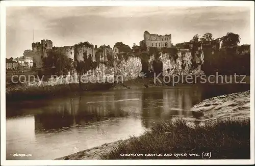 Chepstow Castle and River Wye Valentine s Post Card