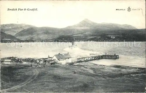 Brodick Pier and Goatfell Mountain