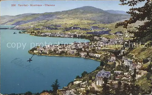 Territet Montreux Clarens Panorama / Montreux /Bz. Vevey