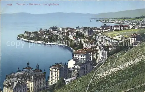 Territet Montreux Vue generale / Montreux /Bz. Vevey