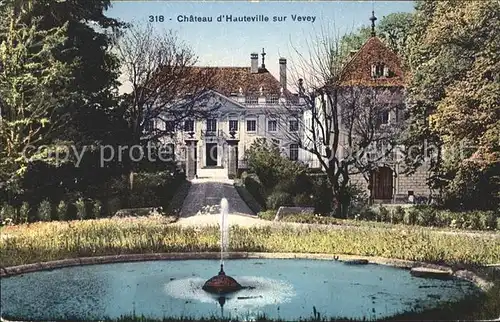 Hauteville sur Vevey Chateau et Fontaine
