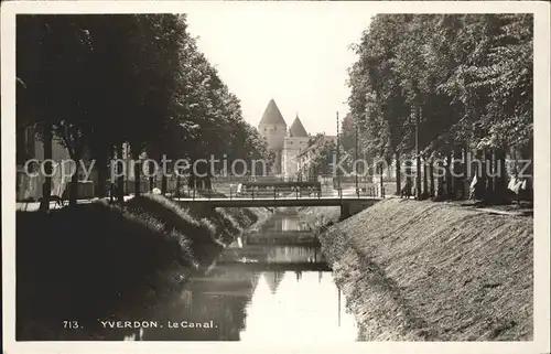 Yverdon VD Le Canal Kat. Yverdon