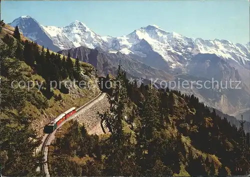 Schynige Platte Bahn Eiger Moench Jungfrau Kat. Eisenbahn