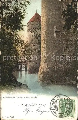 Chillon Chateau de Chillon Les fosses Kat. Montreux