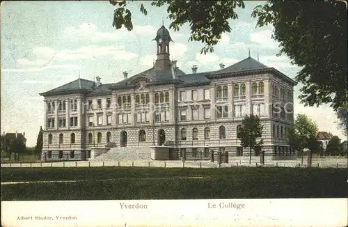 Yverdon VD Le College Kat. Yverdon