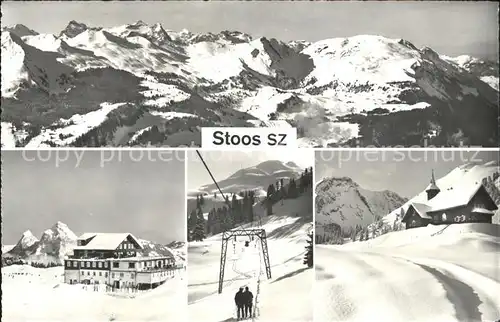 Stoos SZ Skigebiet Schwyzer Baerghaus Kat. Stoos
