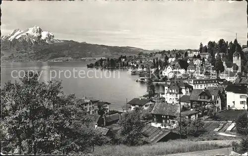 Weggis LU Vierwaldstaettersee und Pilatus Kat. Weggis