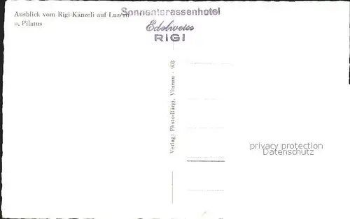 Rigi Kaenzeli Blick auf Luzern Pilatus Vierwaldstaettersee  / Rigi Kaenzeli /Bz. Schwyz