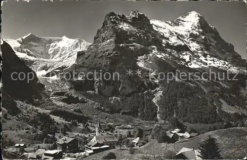 Grindelwald Fieschernhoerner Hoernli Eiger Kat. Grindelwald