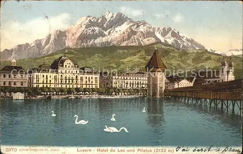 Luzern LU Hotel du Lac und Pilatus / Luzern /Bz. Luzern City