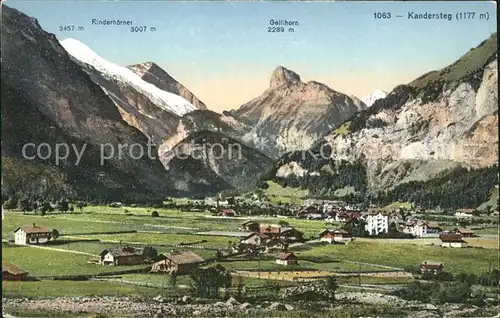 Kandersteg BE Rinderhoerner Gellihorn  Kat. Kandersteg