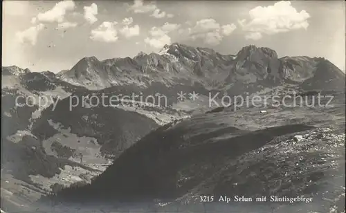 Saentis AR von Alp Seun gesehen Kat. Saentis