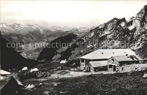 Saentis AR Gasthaus Schafboden am Weg zum Saentis Kat. Saentis