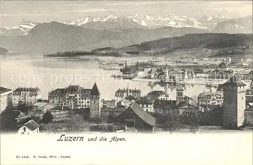 Luzern LU Vierwaldstaettersee Alpen / Luzern /Bz. Luzern City