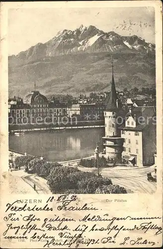 Luzern LU mit Pilatus / Luzern /Bz. Luzern City