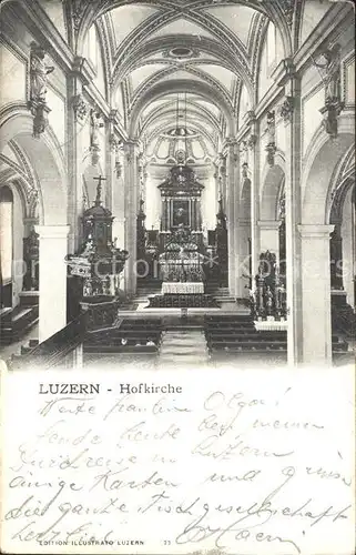 Luzern LU Hofkirche innen / Luzern /Bz. Luzern City
