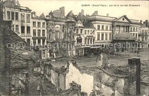 Namur Wallonie Grand' Place vue de la rue des Brasseurs /  /