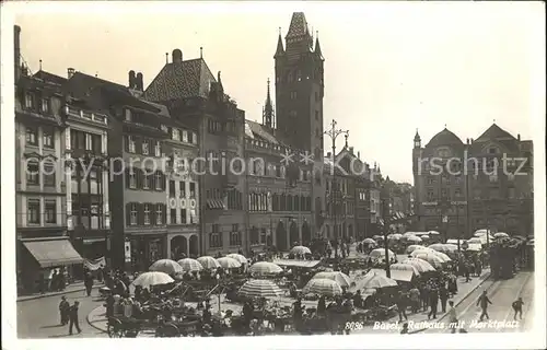 Basel BS Rathaus Marktplatz Kat. Basel