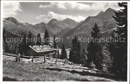 Sertigtal Auf Clavadeleralp Mittagshorn Plattenfluh Leidbachhorn / Sertigpass /Rg. Sertig Doerfli