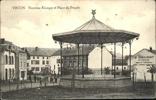 Virton Liege Nouveau Kiosque et Place du Peuple /  /