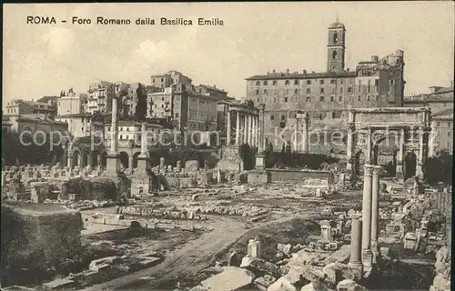Rom Roma Foro Romano dalla Basilicata Emilia /  /Rom