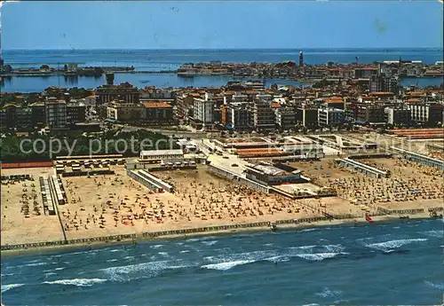 Sottomarina Venezia Fliegeraufnahme Strand spiaggia Kat. 