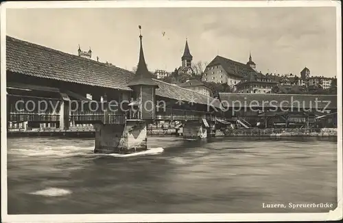 Luzern LU Spreuerbruecke / Luzern /Bz. Luzern City