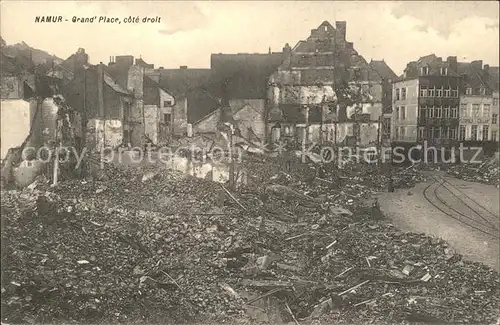 Namur Wallonie Grande Place Ruines Grande Guerre 1. Weltkrieg /  /