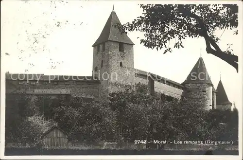 Morat Murten Les remparts Ringmauer Kat. Murten