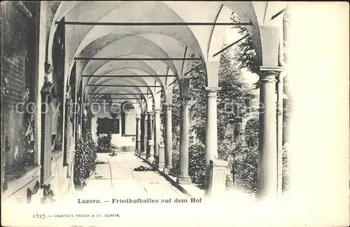 Luzern LU Friedhofhallen auf dem Hof / Luzern /Bz. Luzern City