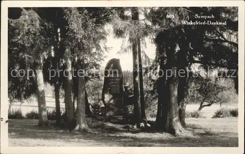 Sempach LU Winkelried Denkmal Kat. Sempach