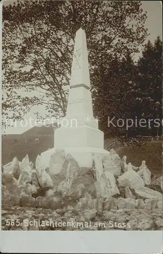 Stoos SZ Schlacht Denkmal Kat. Stoos