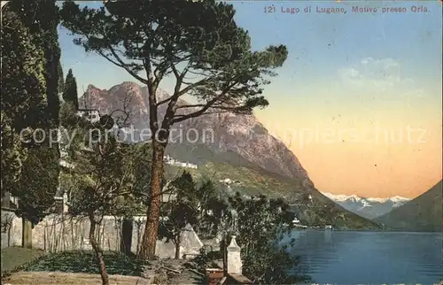 Lago di Lugano Motivo presso Gria Kat. Italien